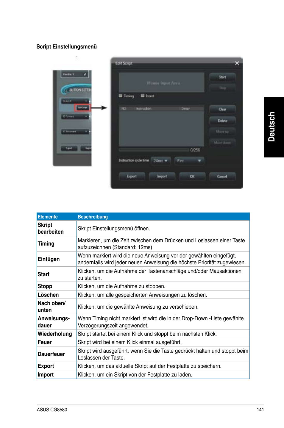 Deutsch | Asus CG8580 User Manual | Page 143 / 662