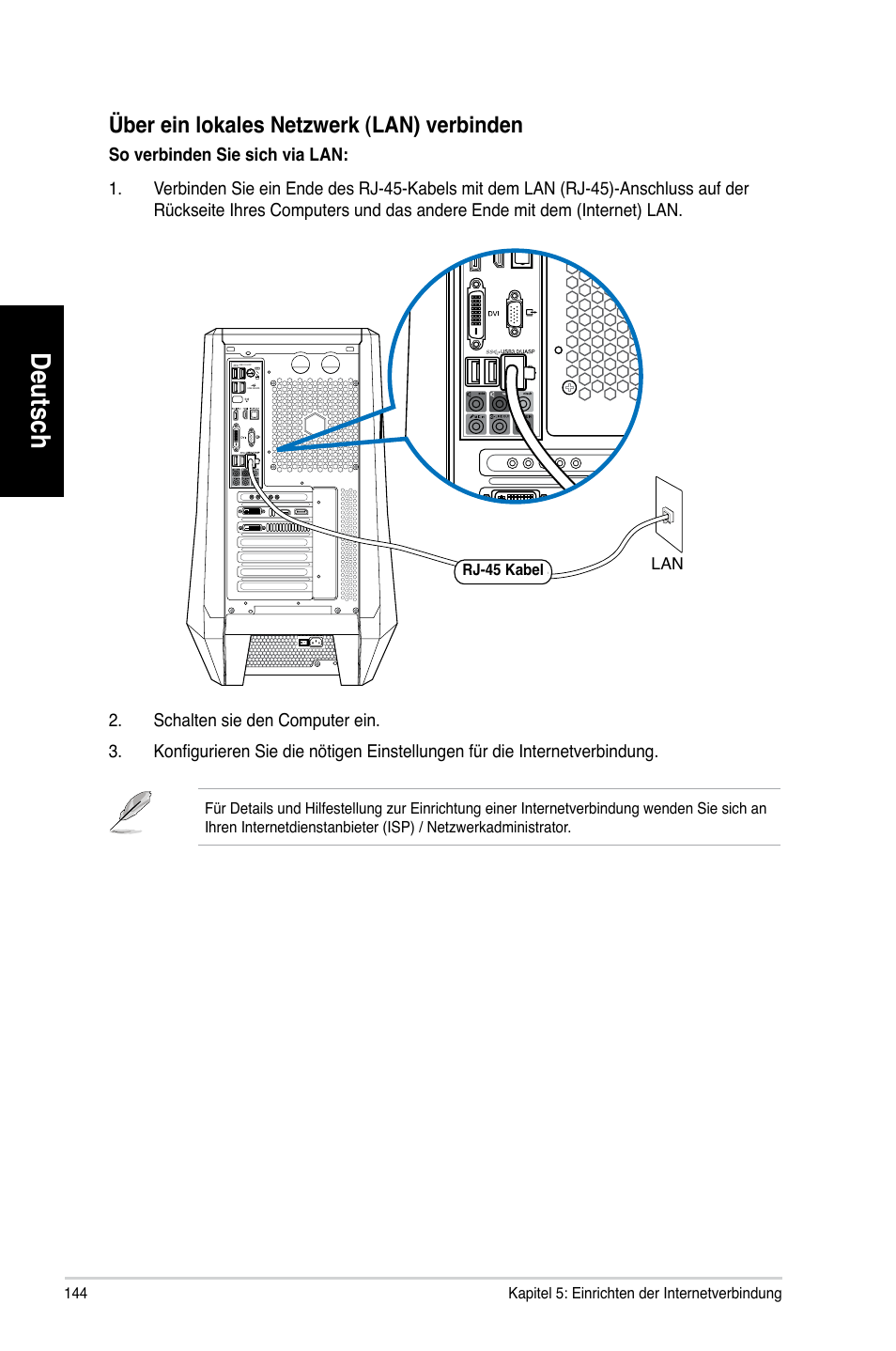 Deutsch | Asus CG8580 User Manual | Page 146 / 662