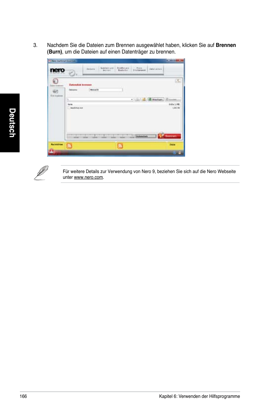 Deutsch | Asus CG8580 User Manual | Page 168 / 662