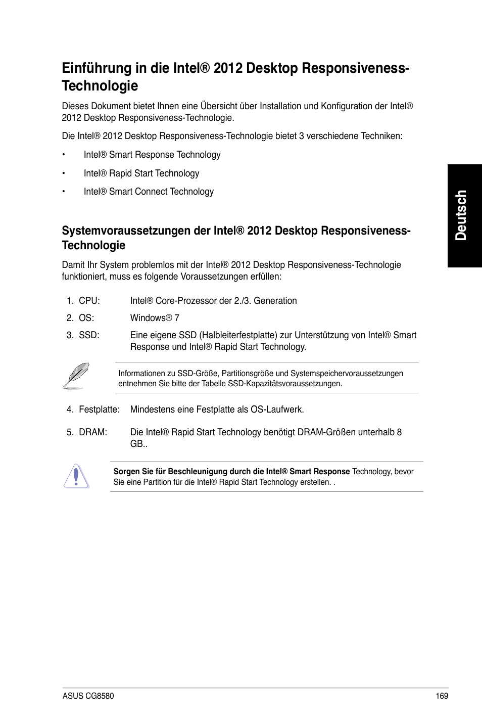 Deutsch | Asus CG8580 User Manual | Page 171 / 662