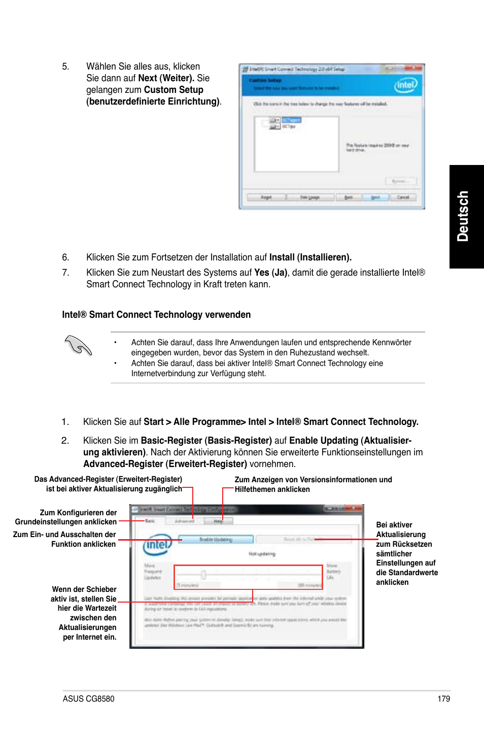 Deutsch | Asus CG8580 User Manual | Page 181 / 662