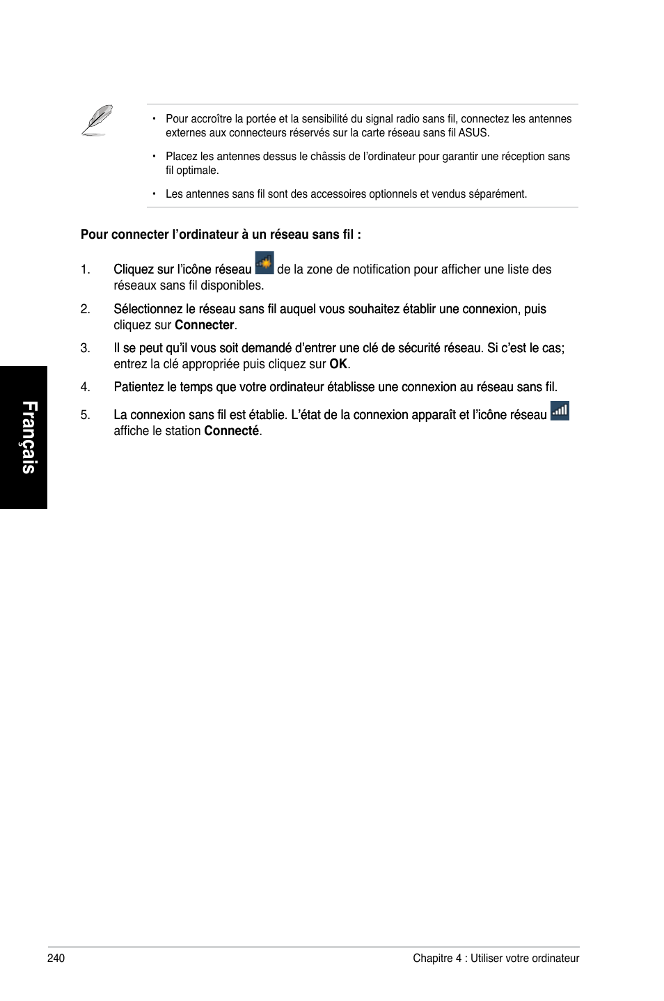 Français | Asus CG8580 User Manual | Page 242 / 662