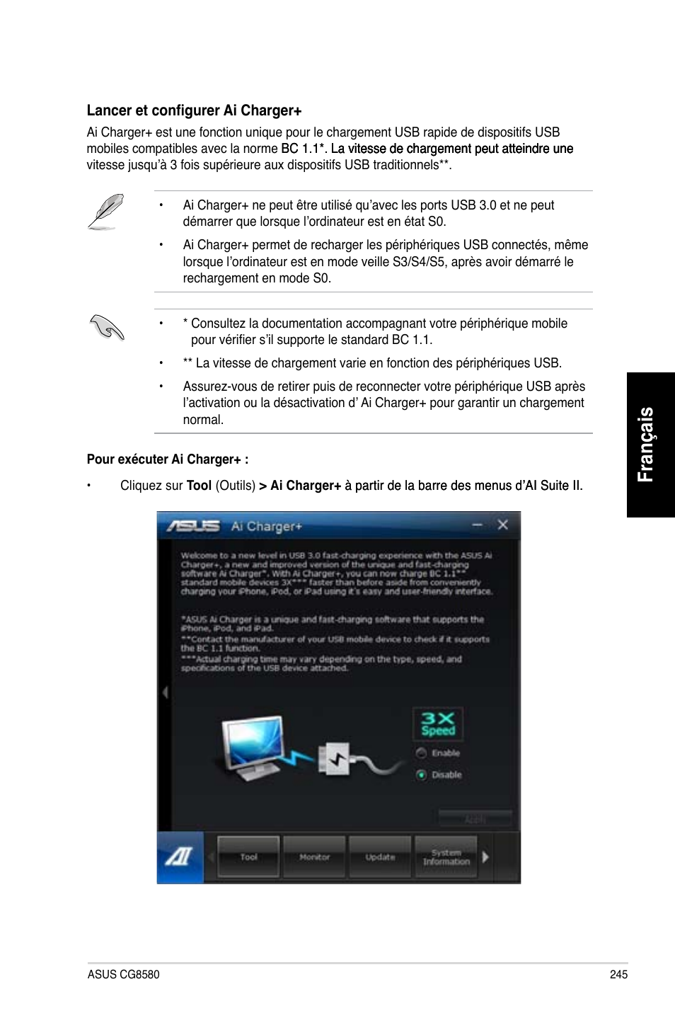 Français | Asus CG8580 User Manual | Page 247 / 662