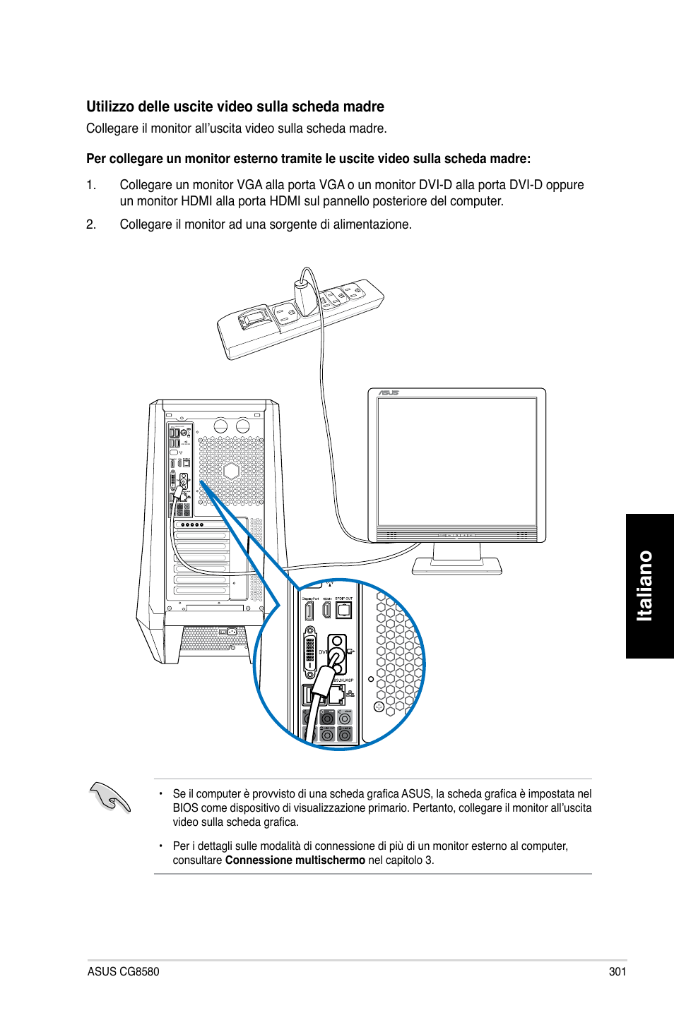 Italiano | Asus CG8580 User Manual | Page 303 / 662