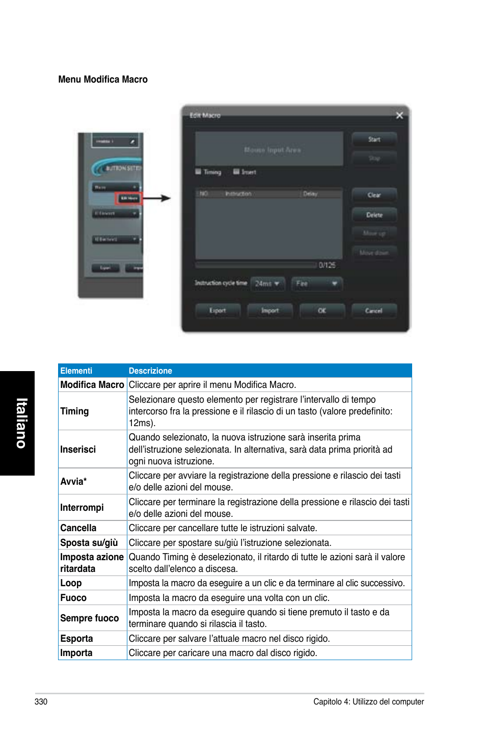 Italiano | Asus CG8580 User Manual | Page 332 / 662