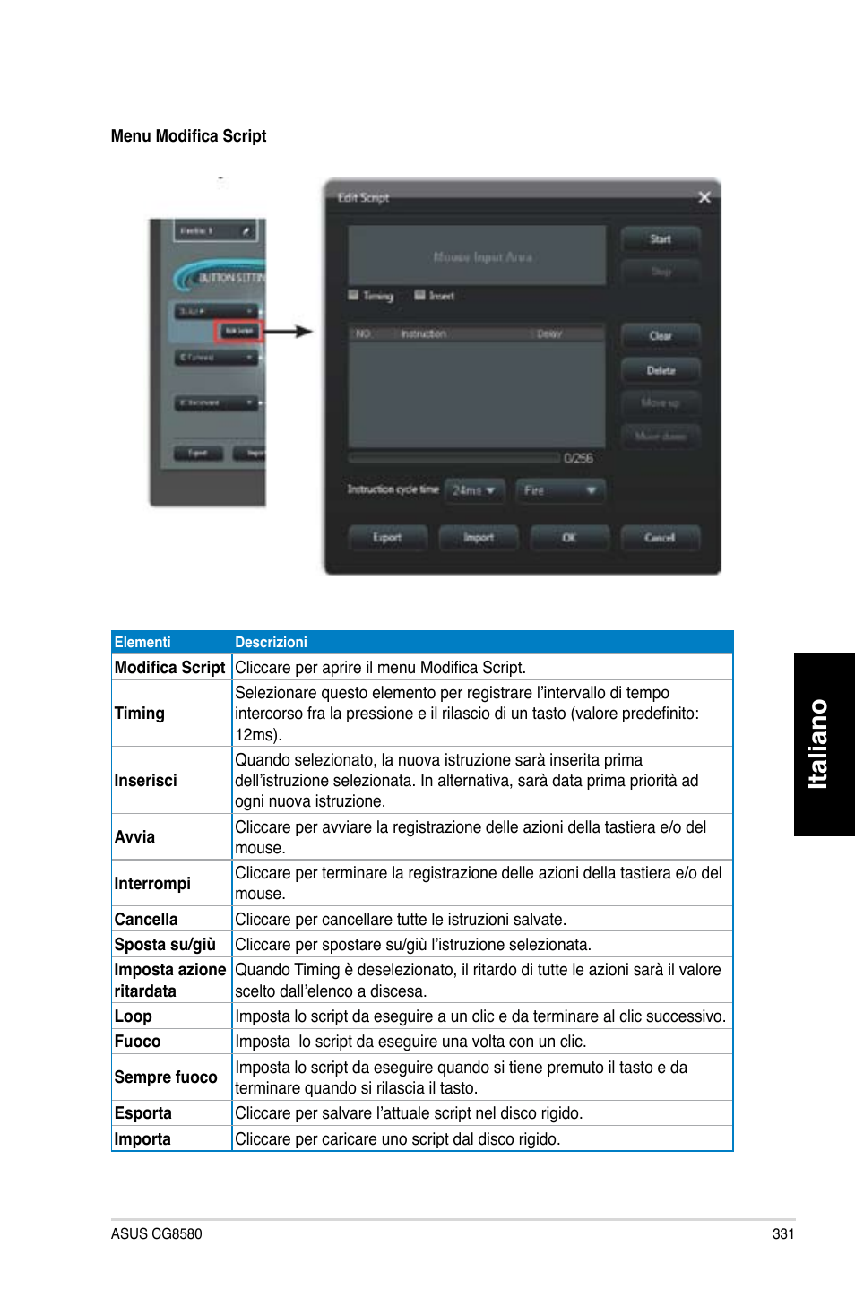 Italiano | Asus CG8580 User Manual | Page 333 / 662