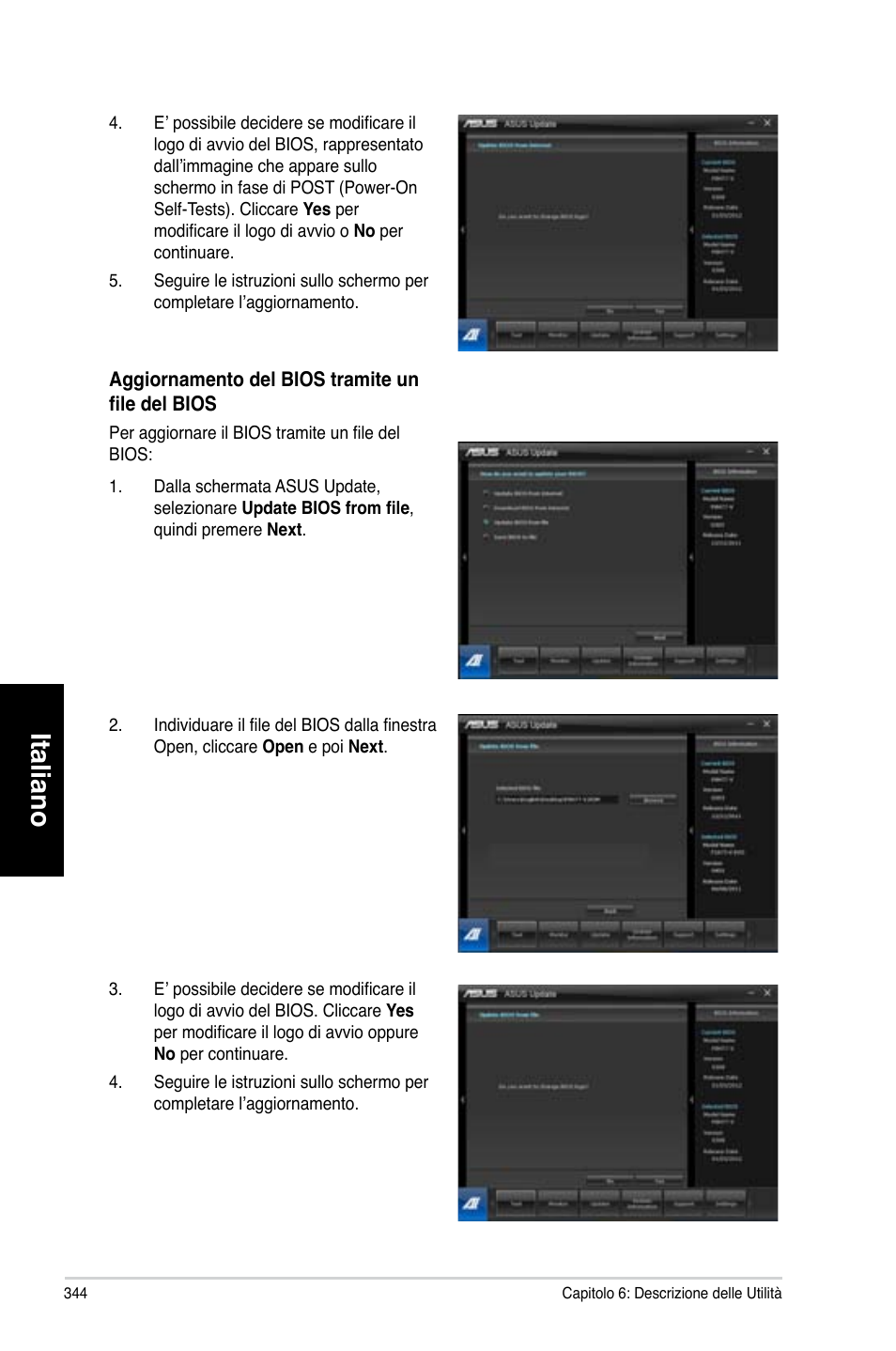 Italiano | Asus CG8580 User Manual | Page 346 / 662