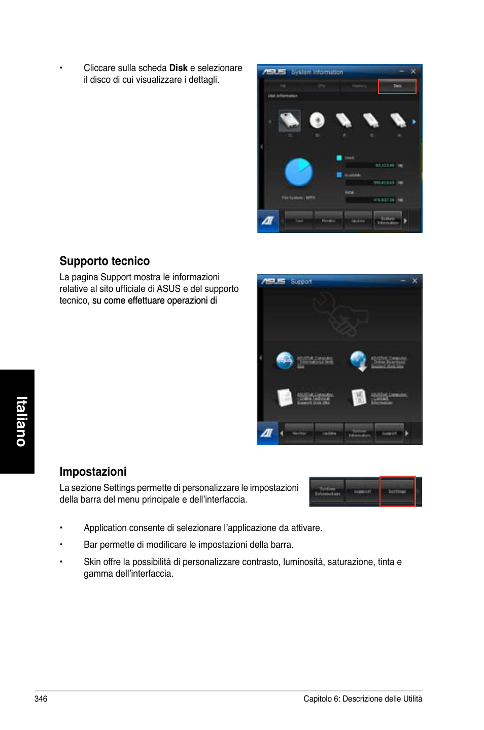 Italiano | Asus CG8580 User Manual | Page 348 / 662