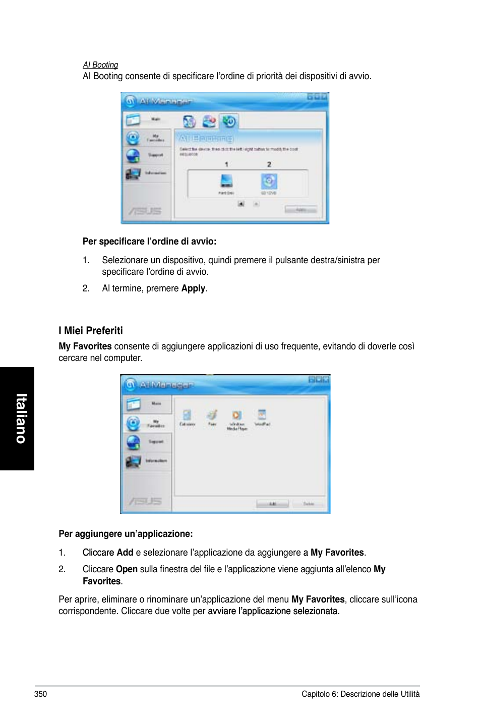 Italiano | Asus CG8580 User Manual | Page 352 / 662