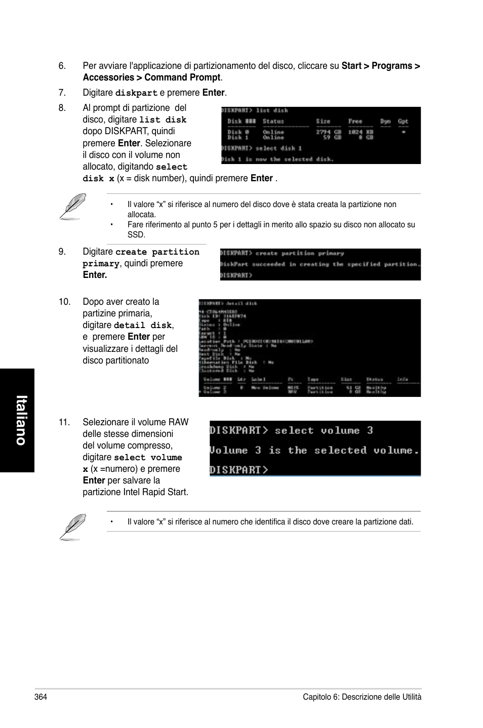 Italiano | Asus CG8580 User Manual | Page 366 / 662