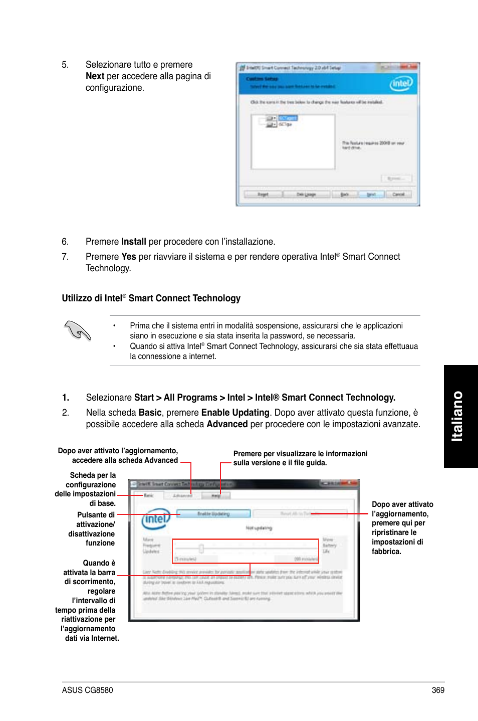 Italiano | Asus CG8580 User Manual | Page 371 / 662