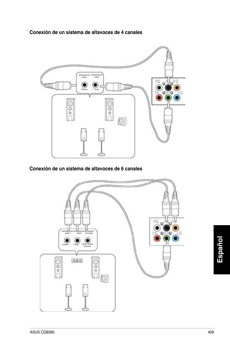 Español | Asus CG8580 User Manual | Page 411 / 662