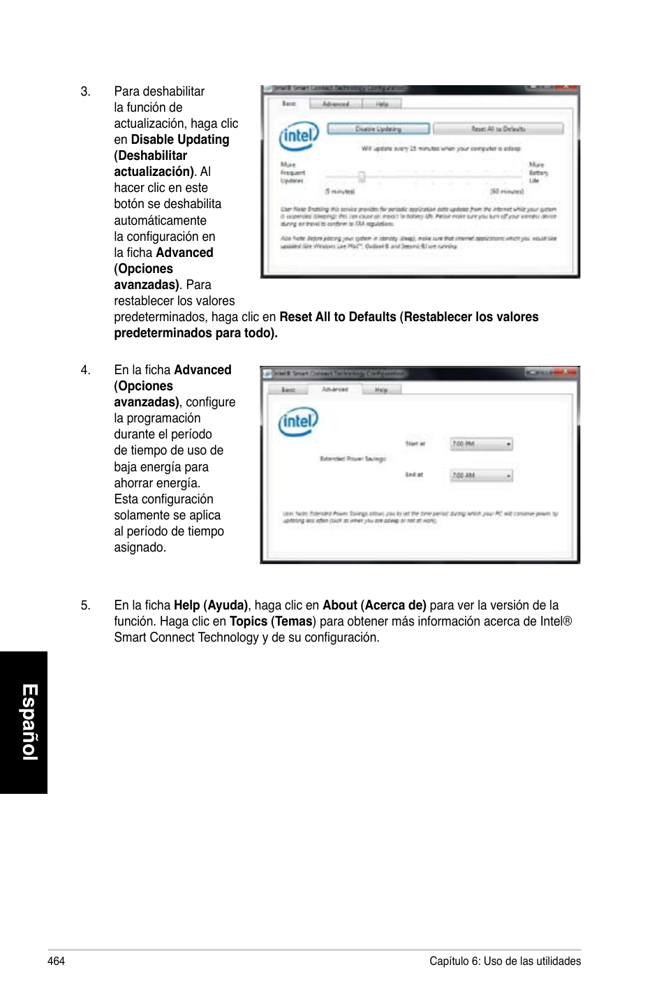 Español | Asus CG8580 User Manual | Page 466 / 662