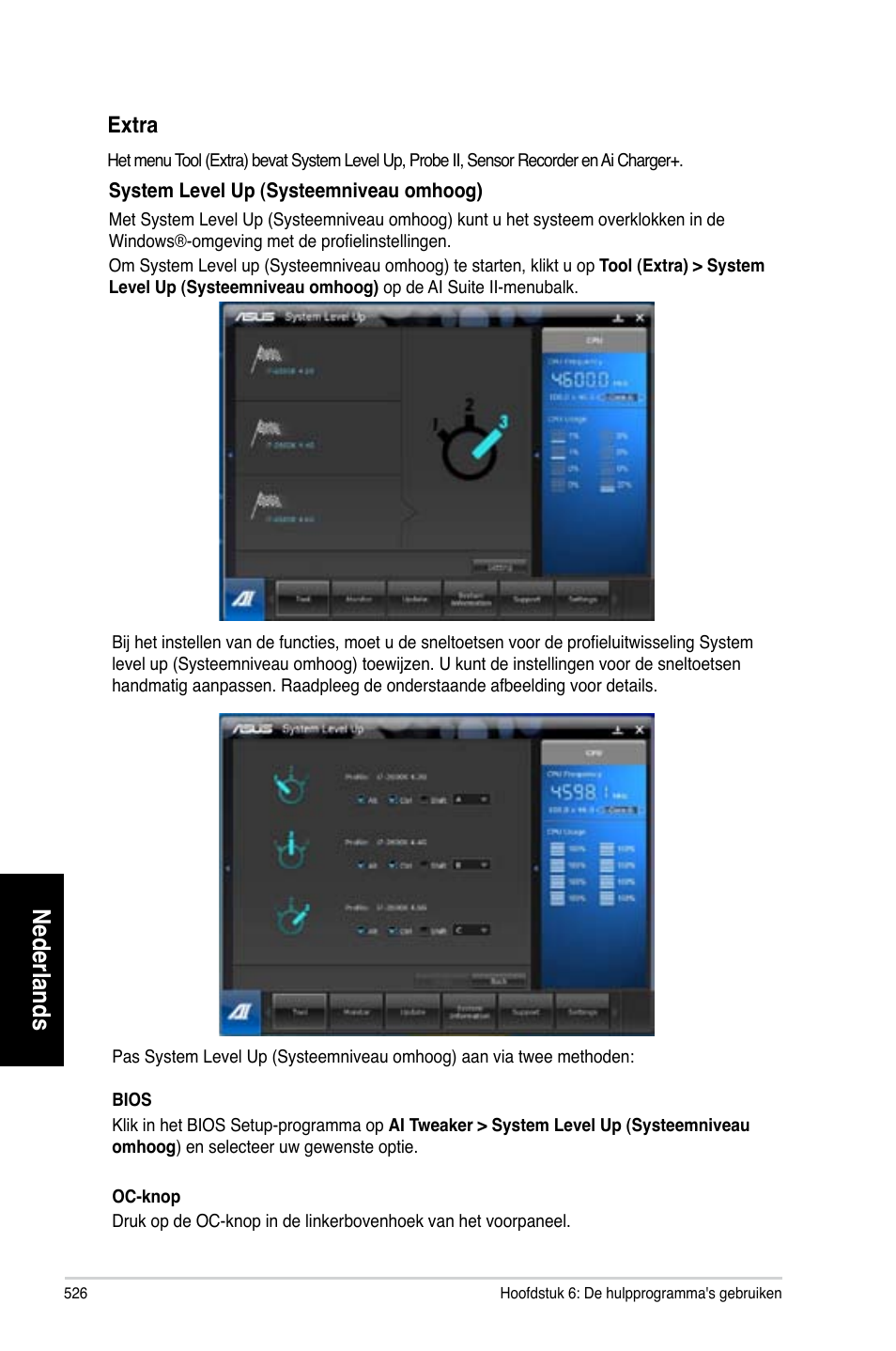 Nederlands, Extra | Asus CG8580 User Manual | Page 528 / 662