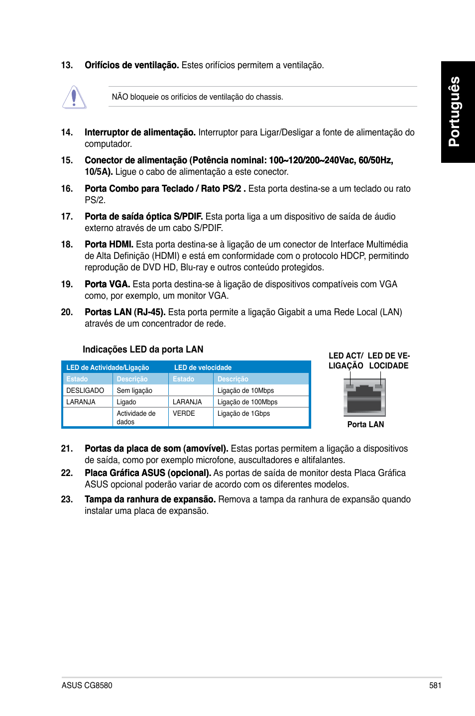 Português | Asus CG8580 User Manual | Page 583 / 662