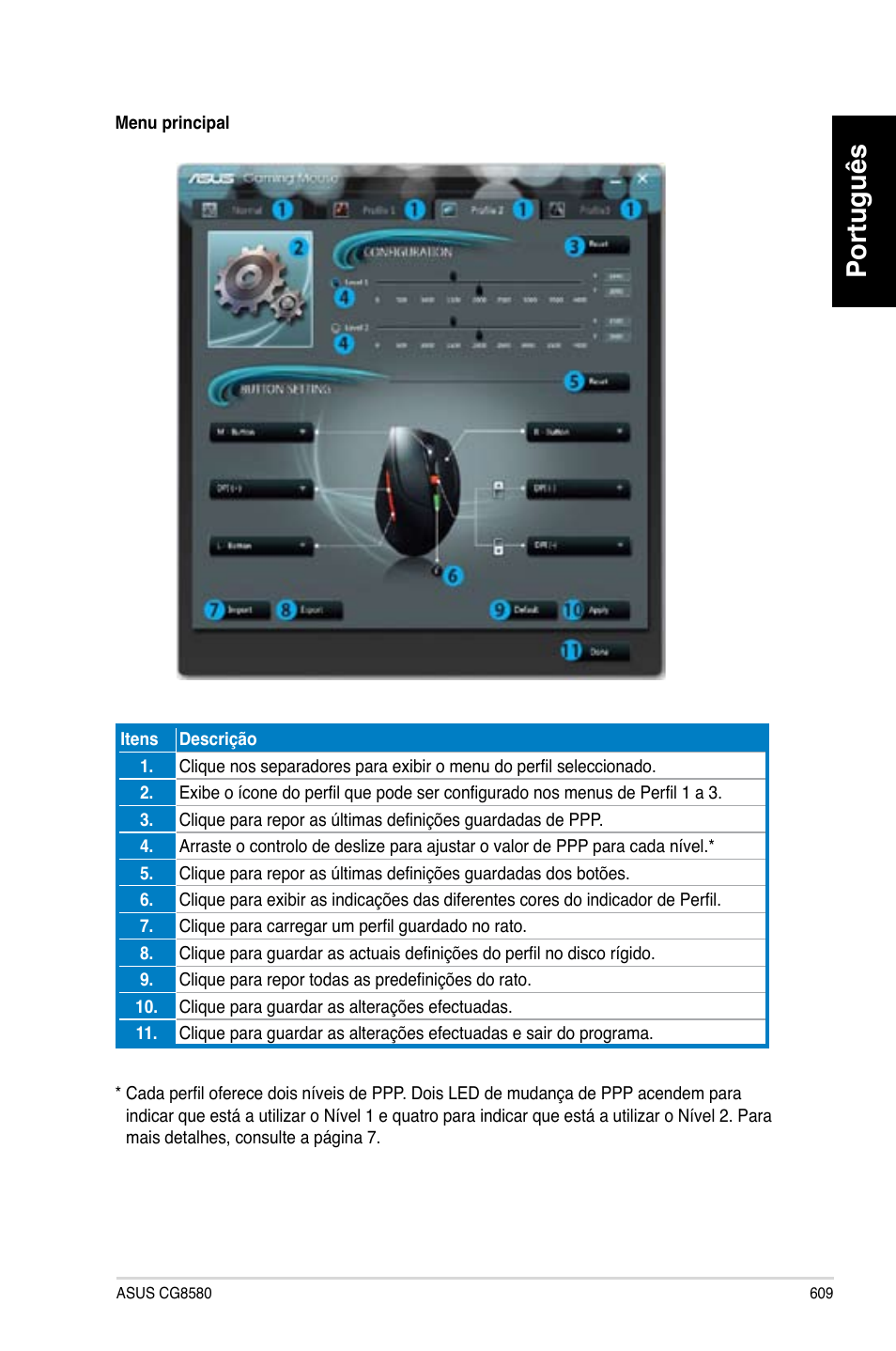 Português | Asus CG8580 User Manual | Page 611 / 662