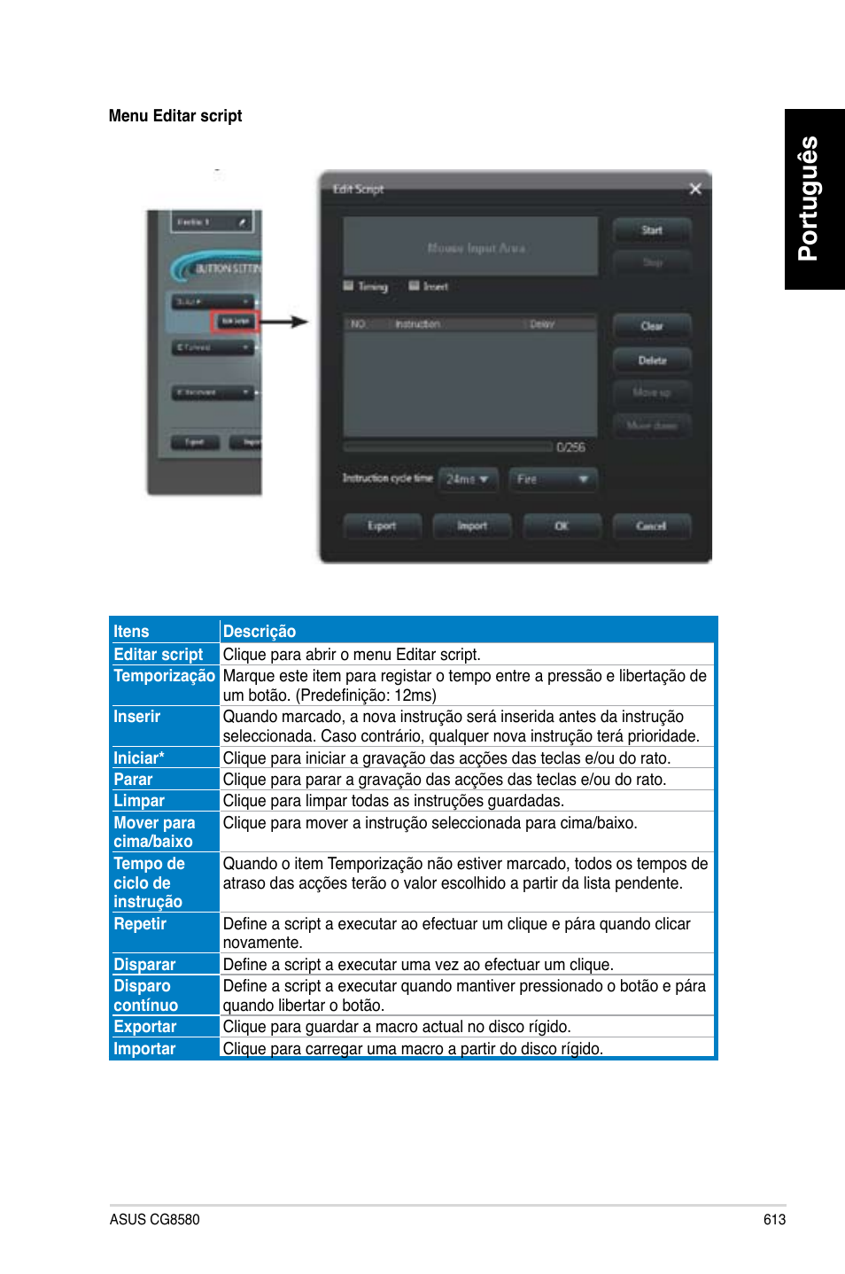 Português | Asus CG8580 User Manual | Page 615 / 662