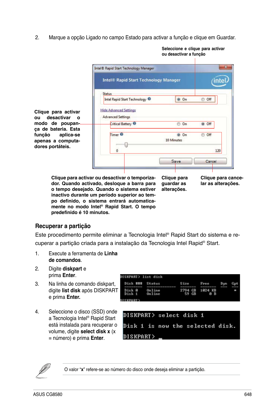 Recuperar.a.partição | Asus CG8580 User Manual | Page 650 / 662