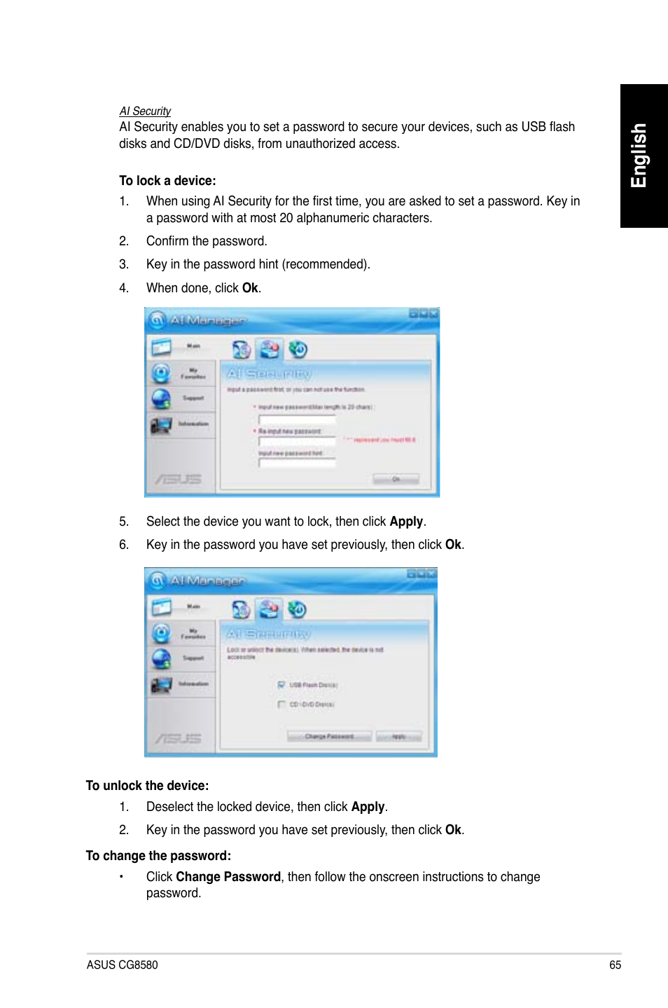 English | Asus CG8580 User Manual | Page 67 / 662