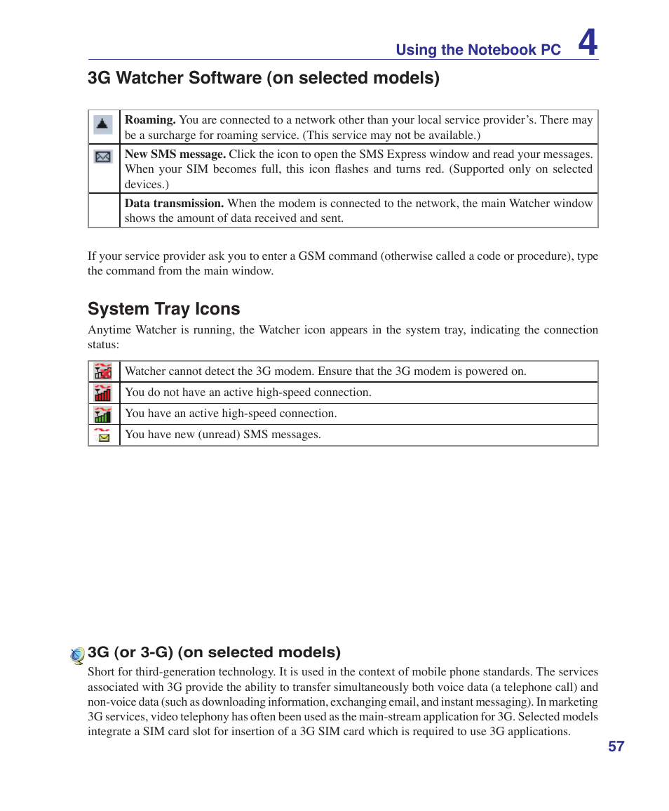 Asus U3S User Manual | Page 57 / 62