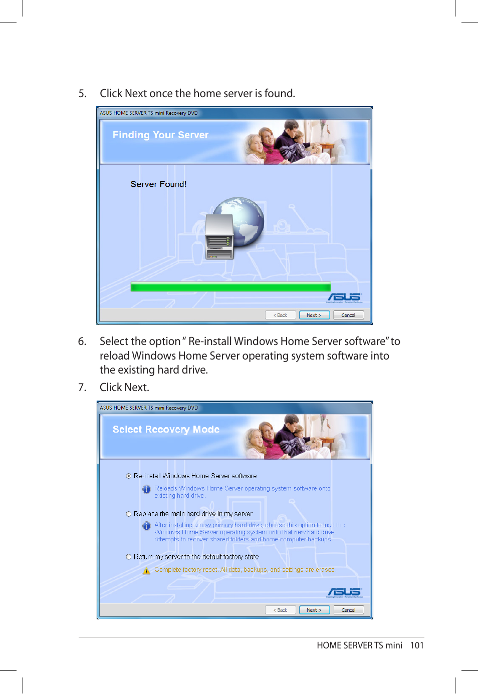 Asus TS Mini User Manual | Page 101 / 112