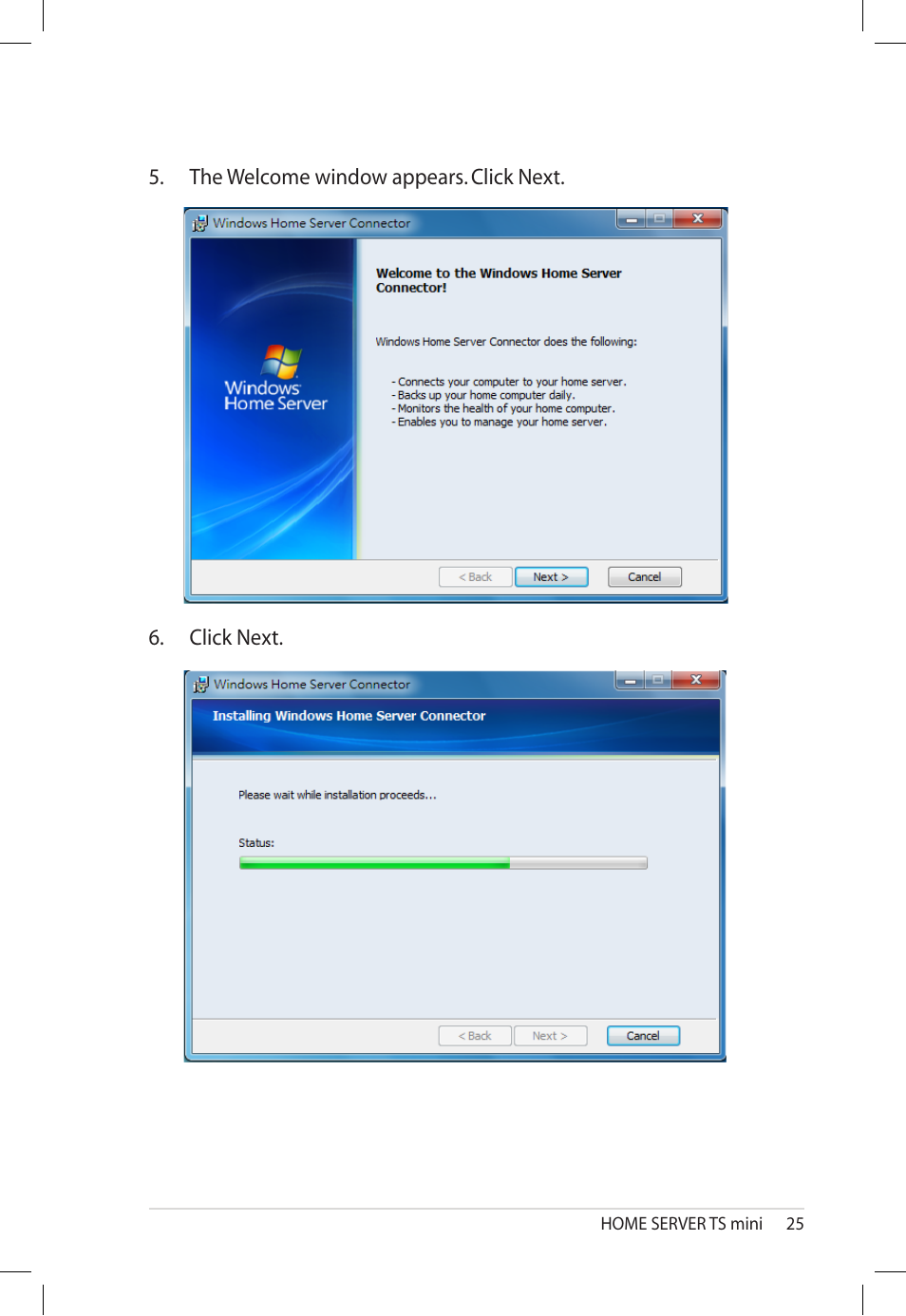 Asus TS Mini User Manual | Page 25 / 112