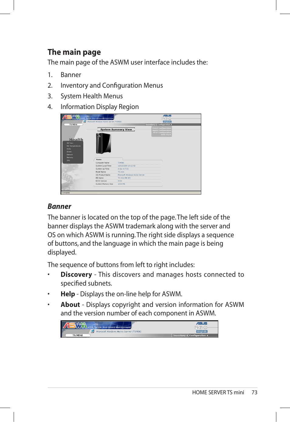 Banner, The.main.page | Asus TS Mini User Manual | Page 73 / 112