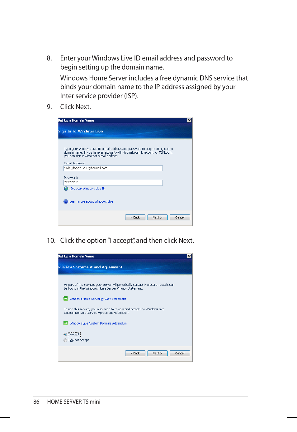 Asus TS Mini User Manual | Page 86 / 112