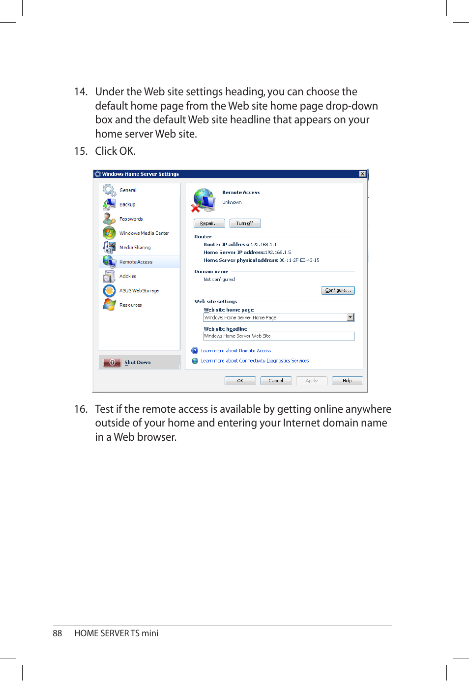 Asus TS Mini User Manual | Page 88 / 112