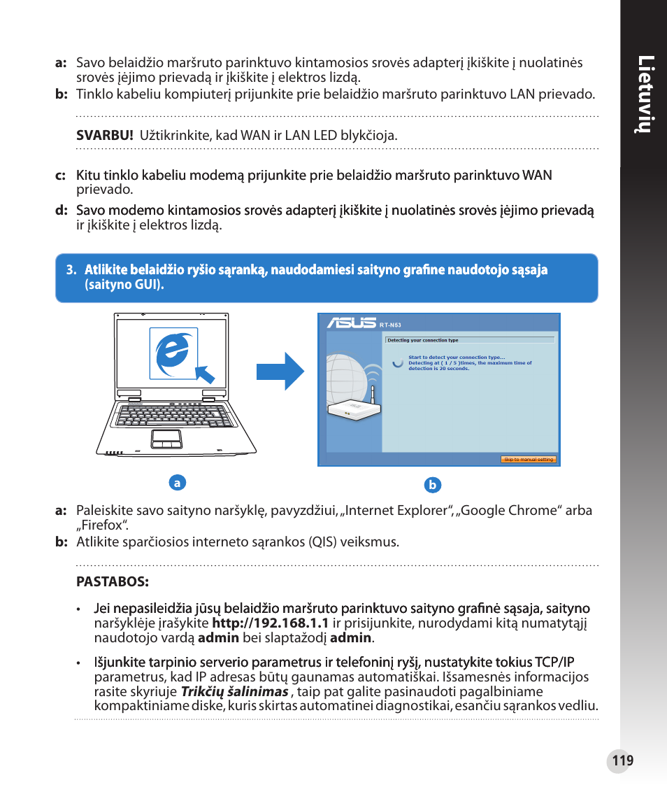 Lietuvių | Asus RT-N53 User Manual | Page 119 / 194