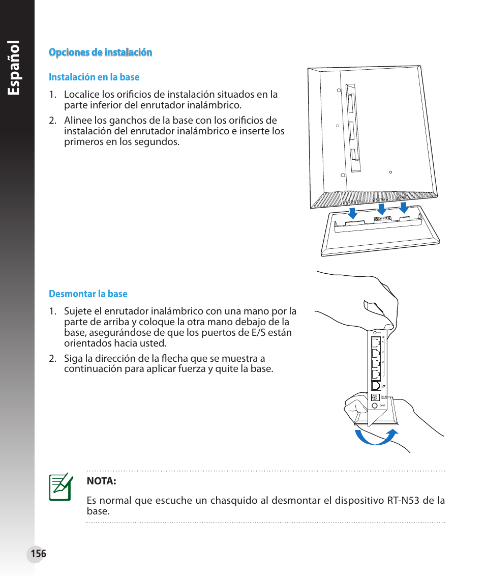Español | Asus RT-N53 User Manual | Page 156 / 194
