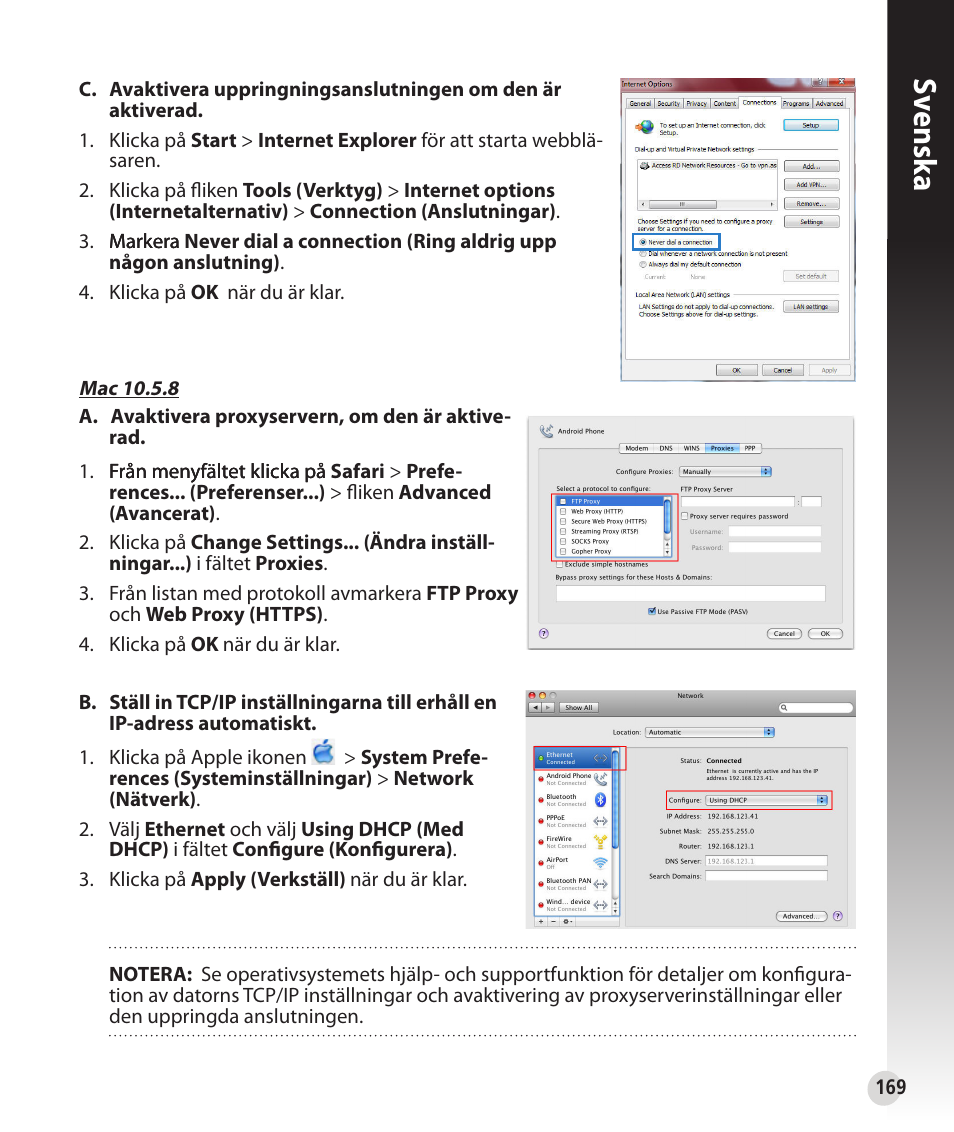 Sv ensk a | Asus RT-N53 User Manual | Page 169 / 194