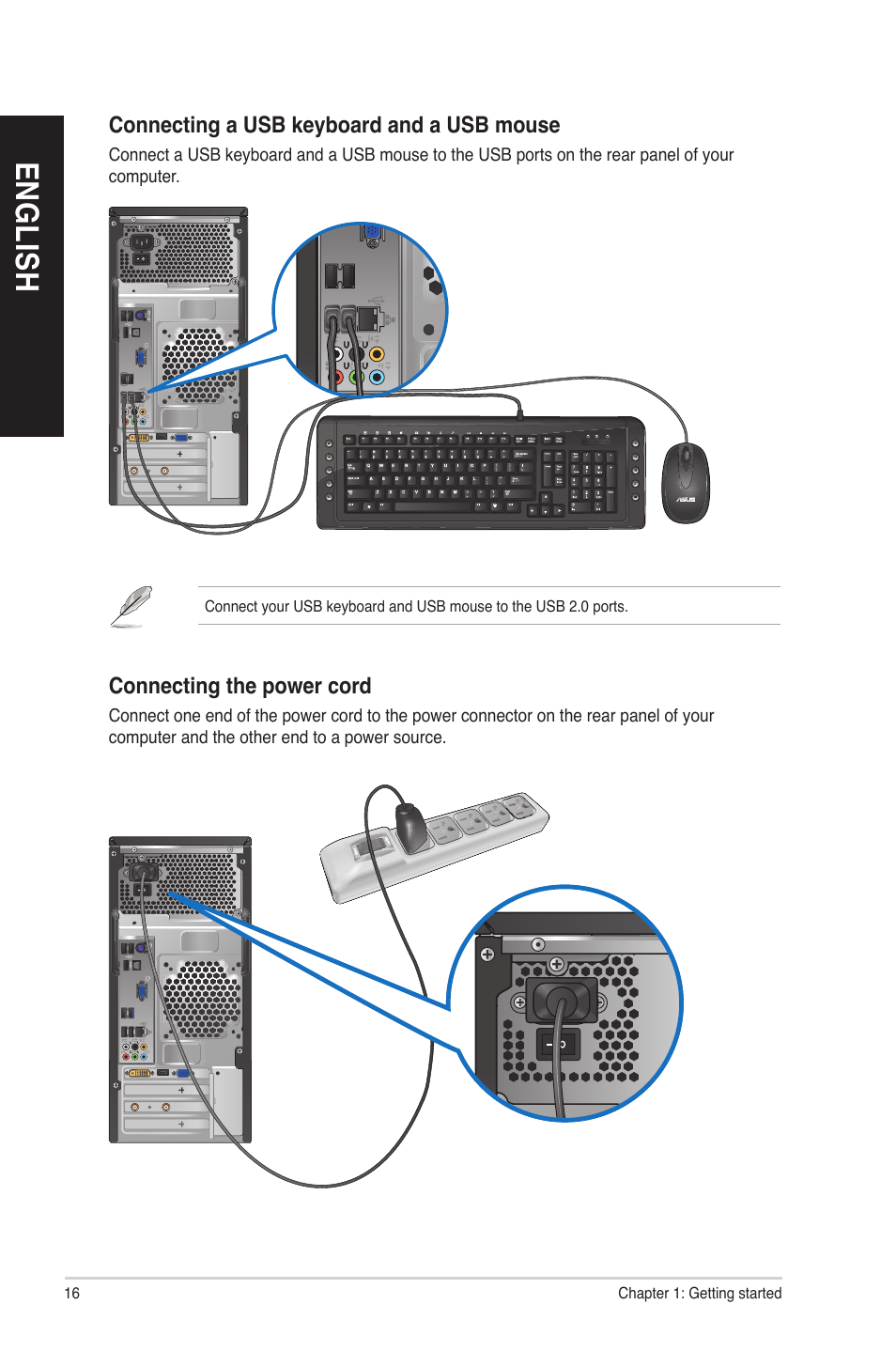 En g lis h en g li sh en g lis h en g li sh | Asus CM6830 User Manual | Page 16 / 64
