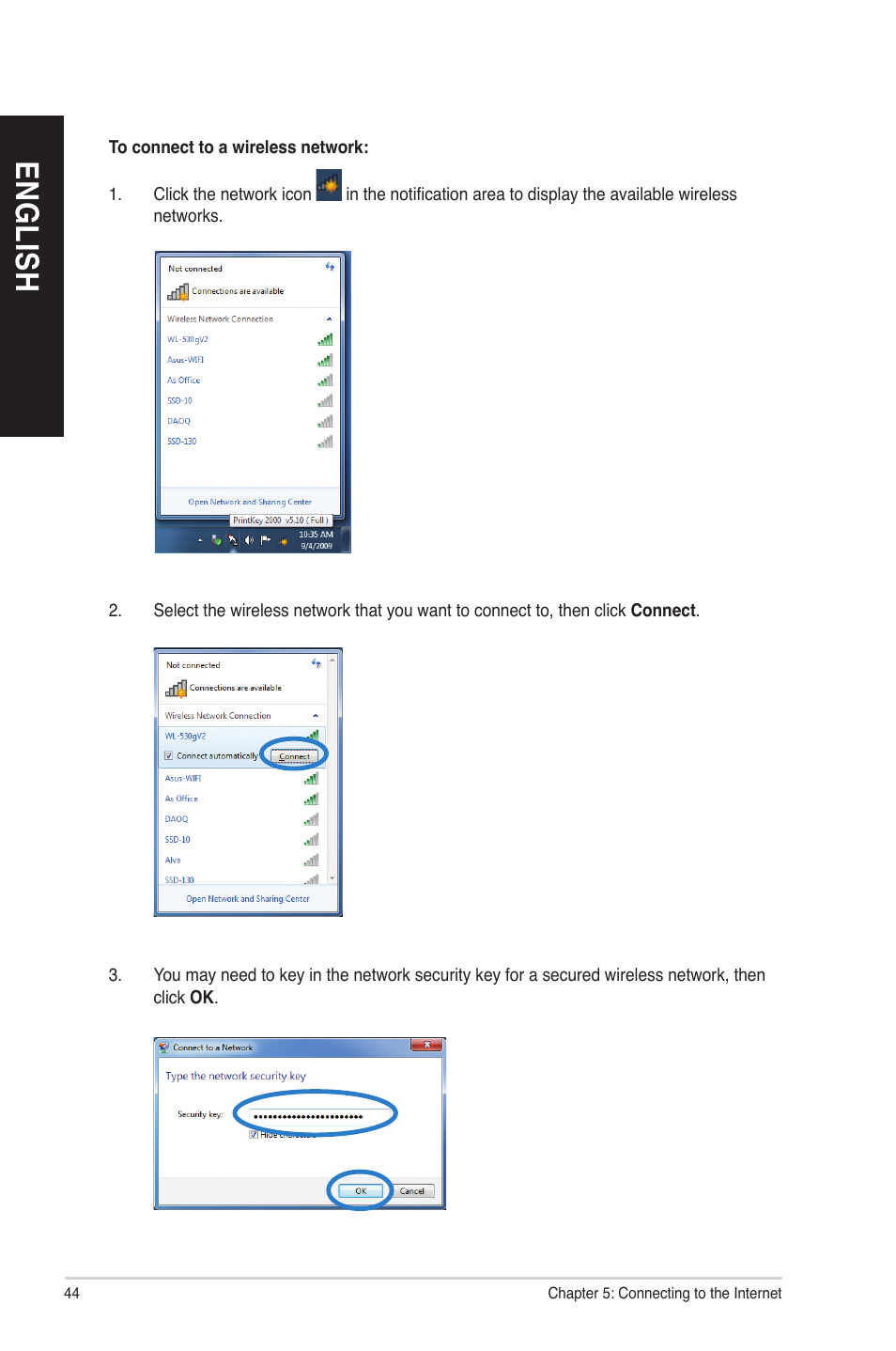 En g lis h en g li sh en g lis h en g li sh | Asus CM6830 User Manual | Page 44 / 64