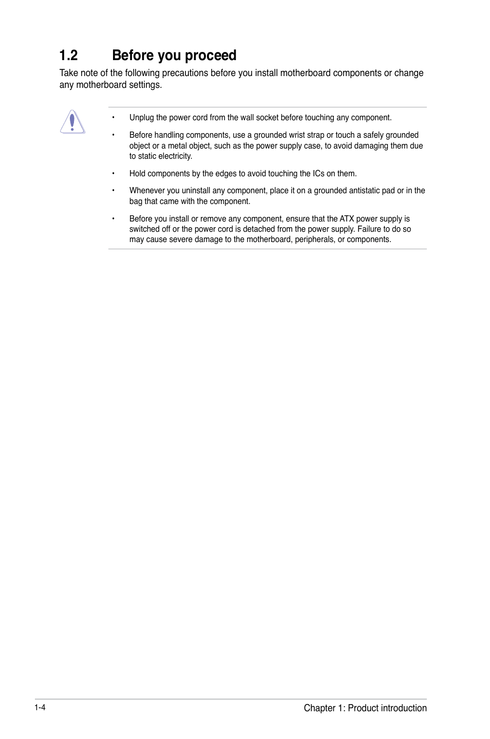 2 before you proceed, 2 before you proceed -4 | Asus F2A85-M2 User Manual | Page 16 / 76