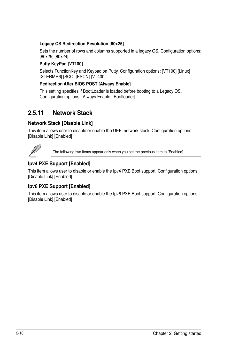 11 network stack, 11 network stack -18 | Asus F2A85-M2 User Manual | Page 62 / 76