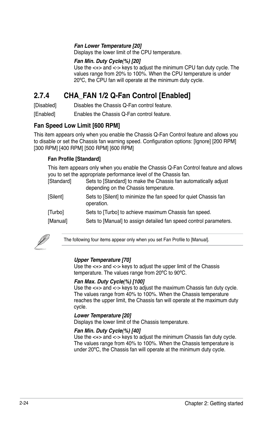 4 cha_fan 1/2 q-fan control [enabled, Cha_fan 1/2 q-fan control [enabled] -24 | Asus F2A85-M2 User Manual | Page 68 / 76