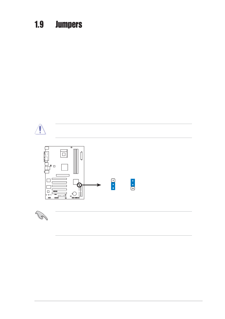 9 jumpers | Asus P4U800-X User Manual | Page 23 / 64