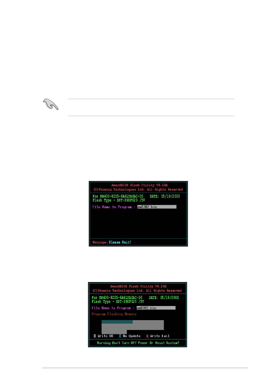 2 updating the bios with ez flash feature | Asus P4U800-X User Manual | Page 35 / 64