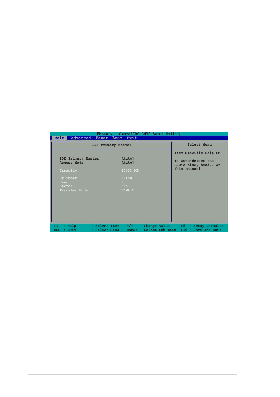 Primary and secondary master/slave, Hdd s.m.a.r.t. capability [disabled, Halt on [all errors | Access mode [auto, 12 chapter 2: bios information | Asus P4U800-X User Manual | Page 44 / 64