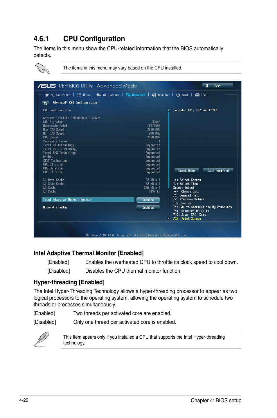 1 cpu configuration | Asus ESC500 G3 User Manual | Page 104 / 182