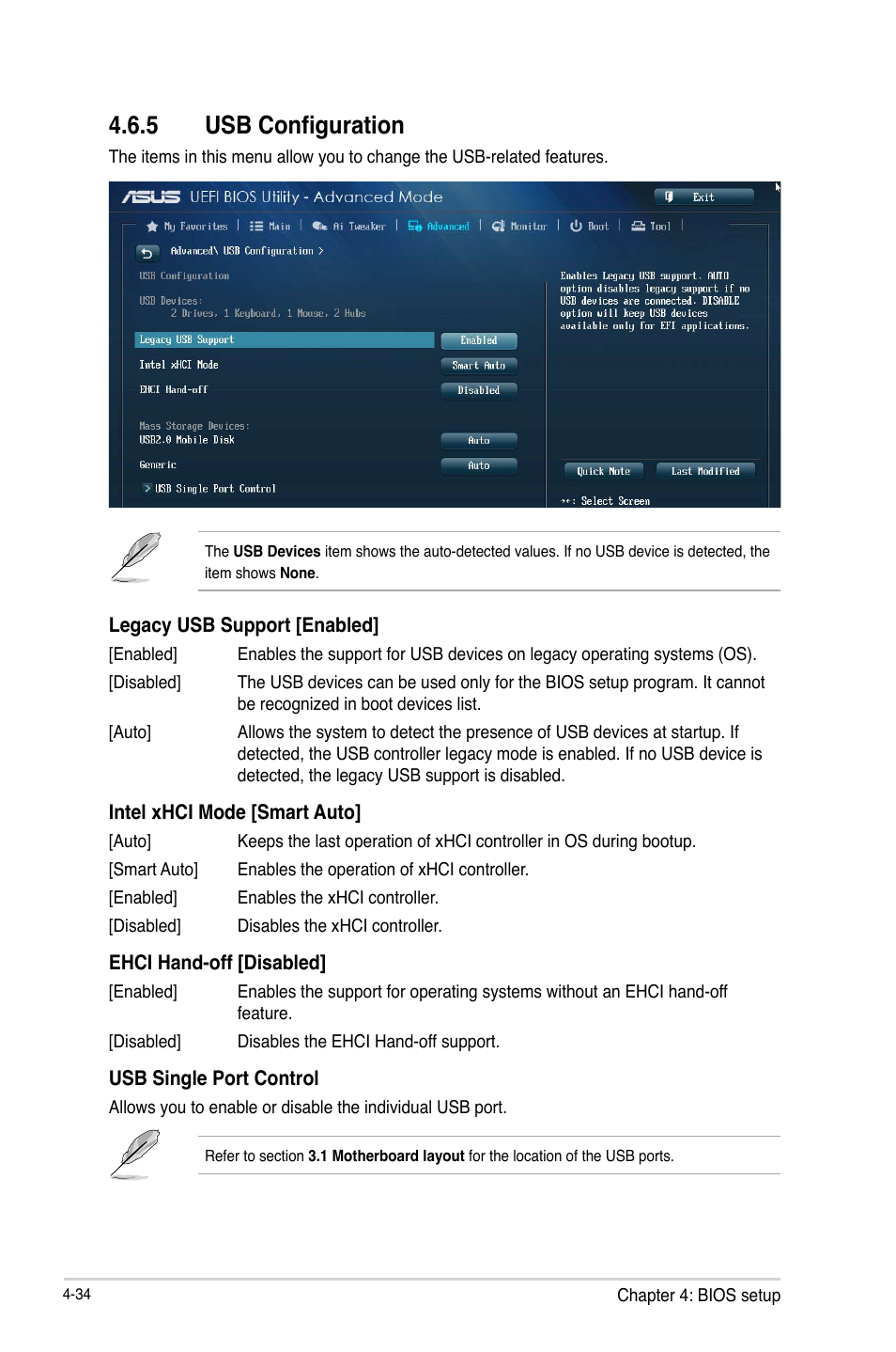 5 usb configuration | Asus ESC500 G3 User Manual | Page 112 / 182