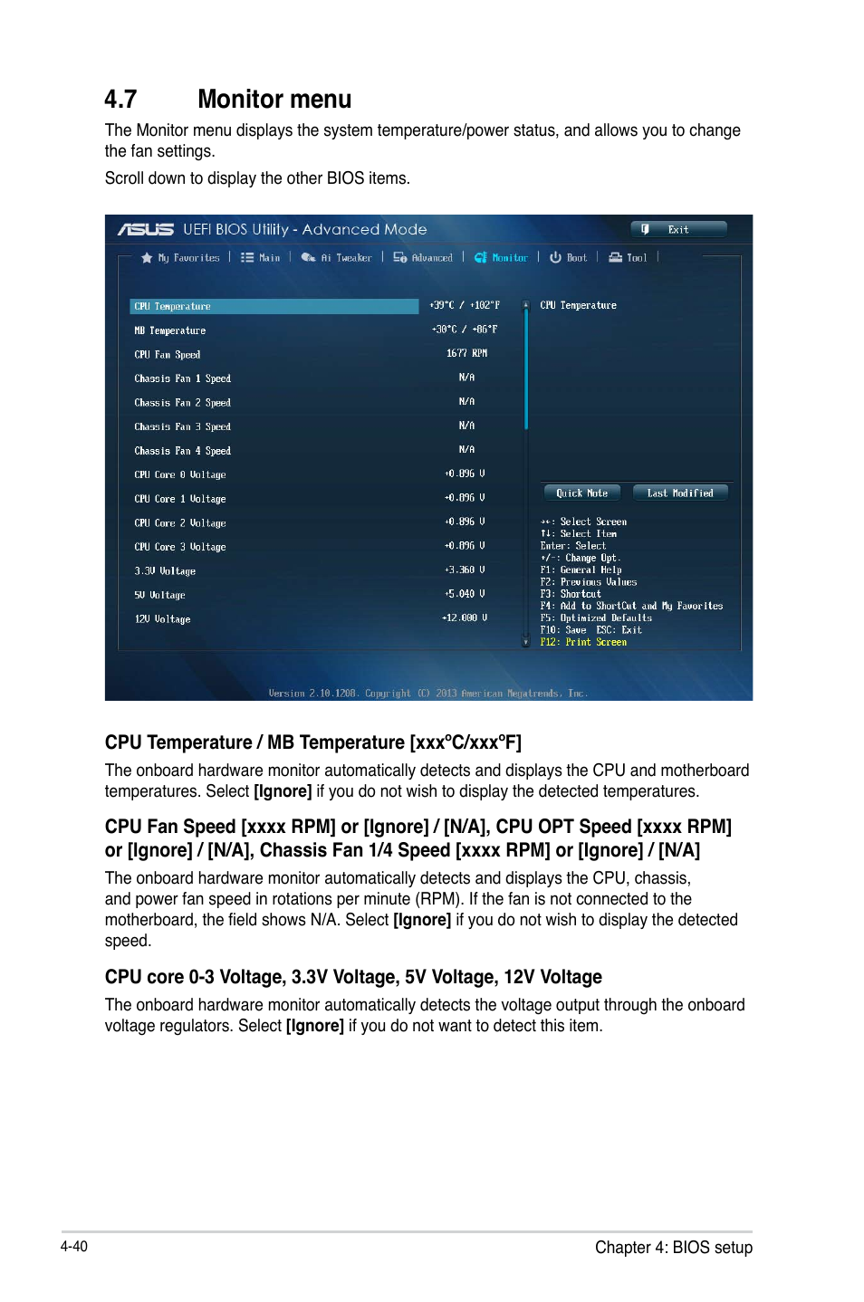 7 monitor menu | Asus ESC500 G3 User Manual | Page 118 / 182