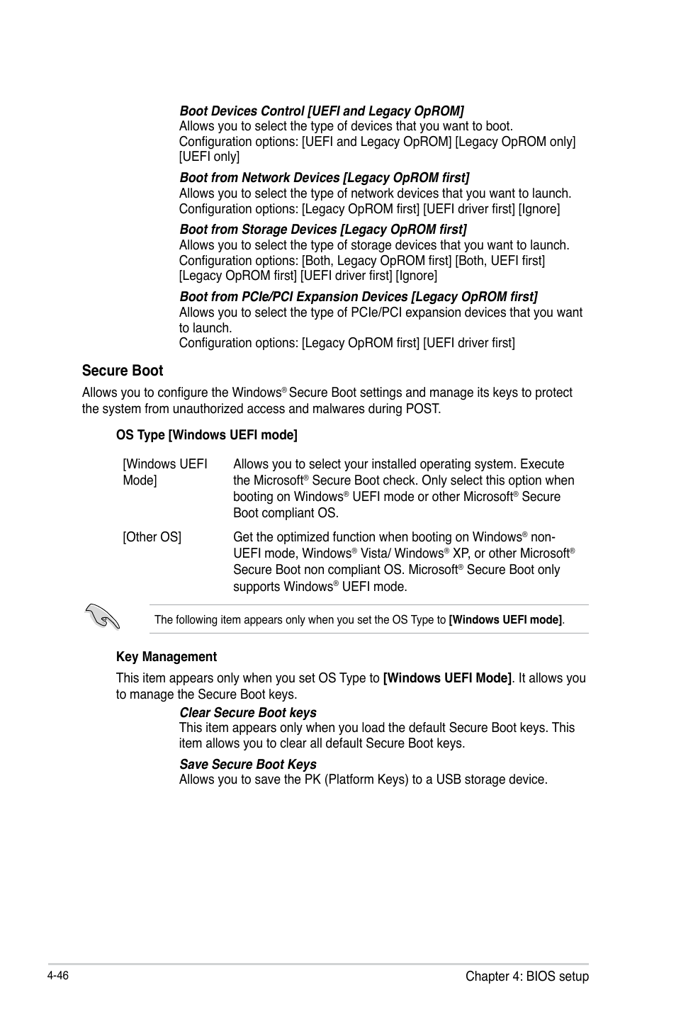 Secure boot | Asus ESC500 G3 User Manual | Page 124 / 182