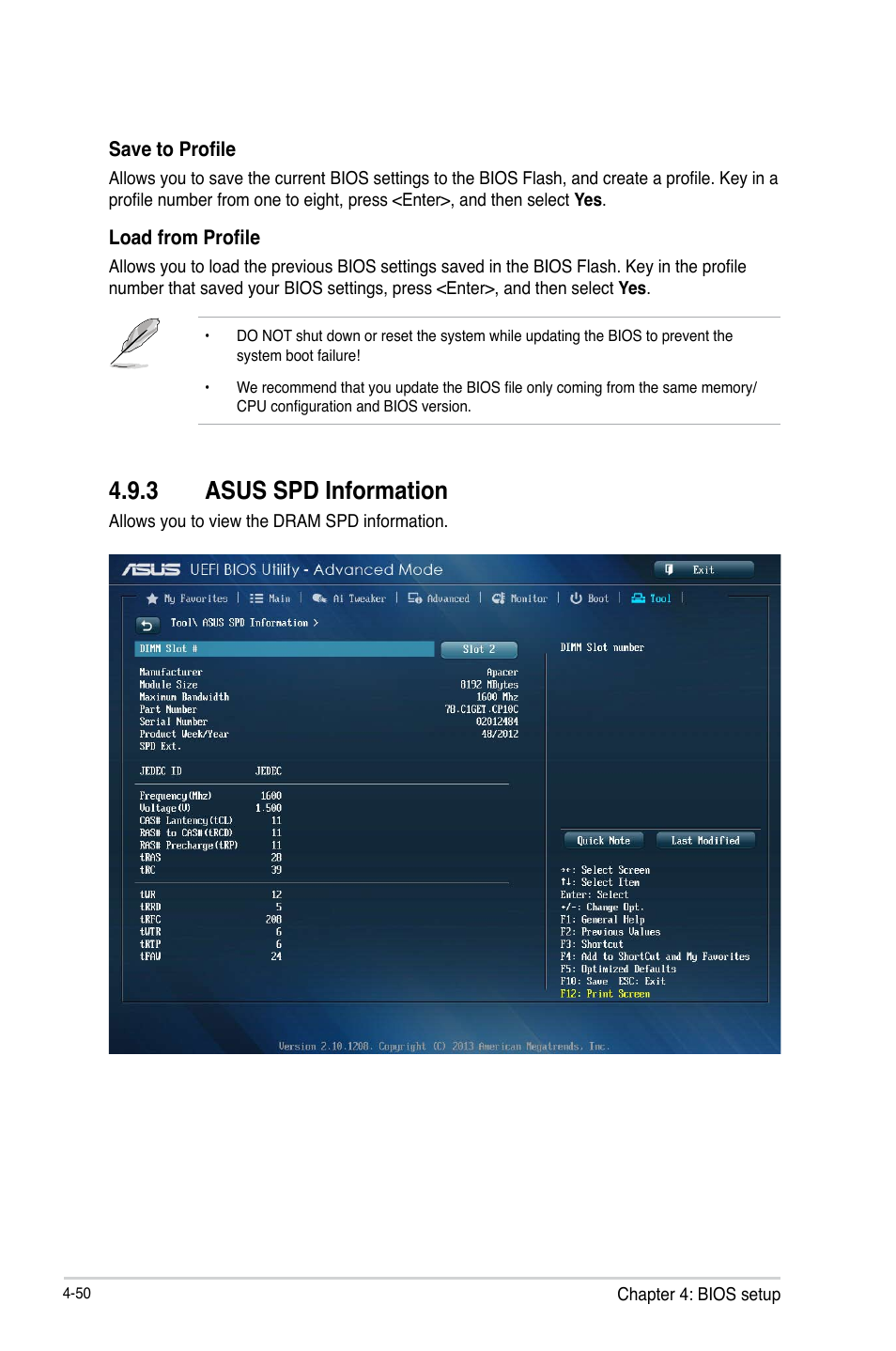 3 asus spd information | Asus ESC500 G3 User Manual | Page 128 / 182