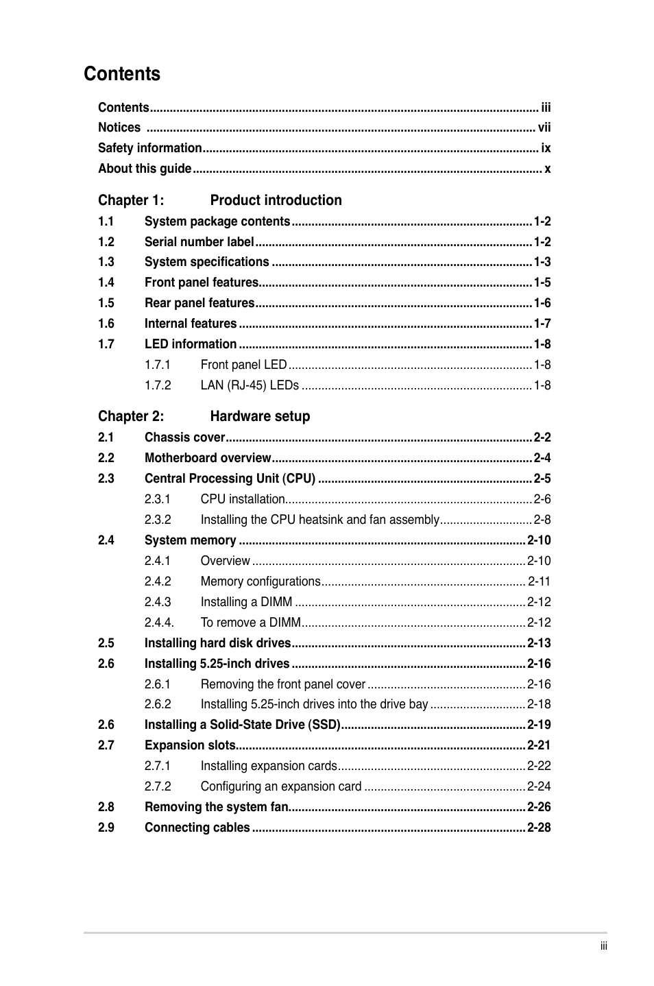 Asus ESC500 G3 User Manual | Page 3 / 182