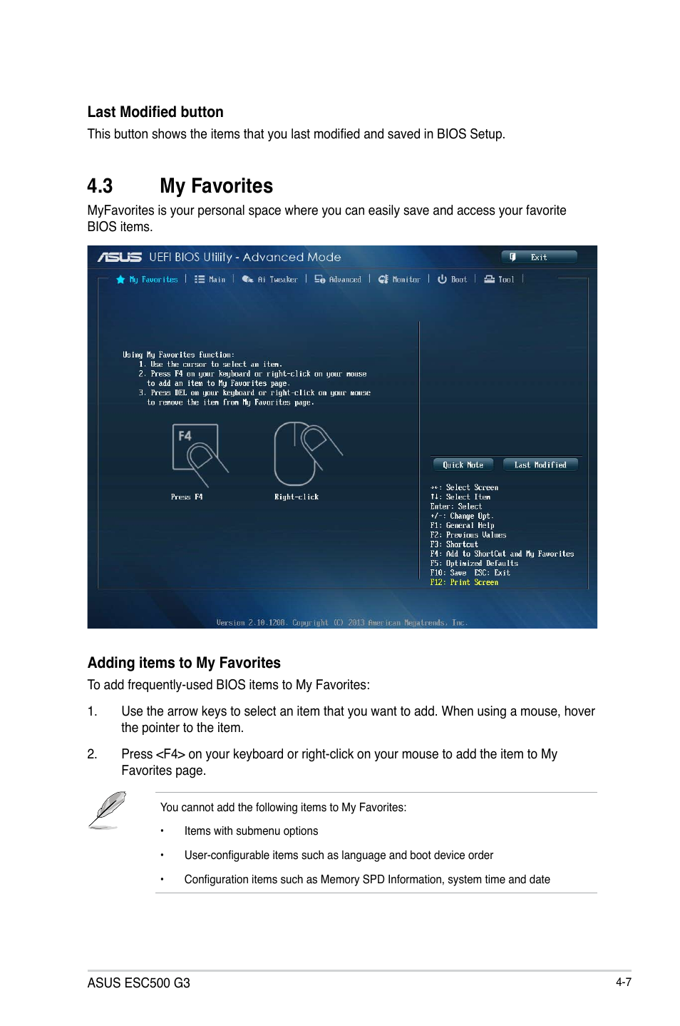 3 my favorites | Asus ESC500 G3 User Manual | Page 85 / 182