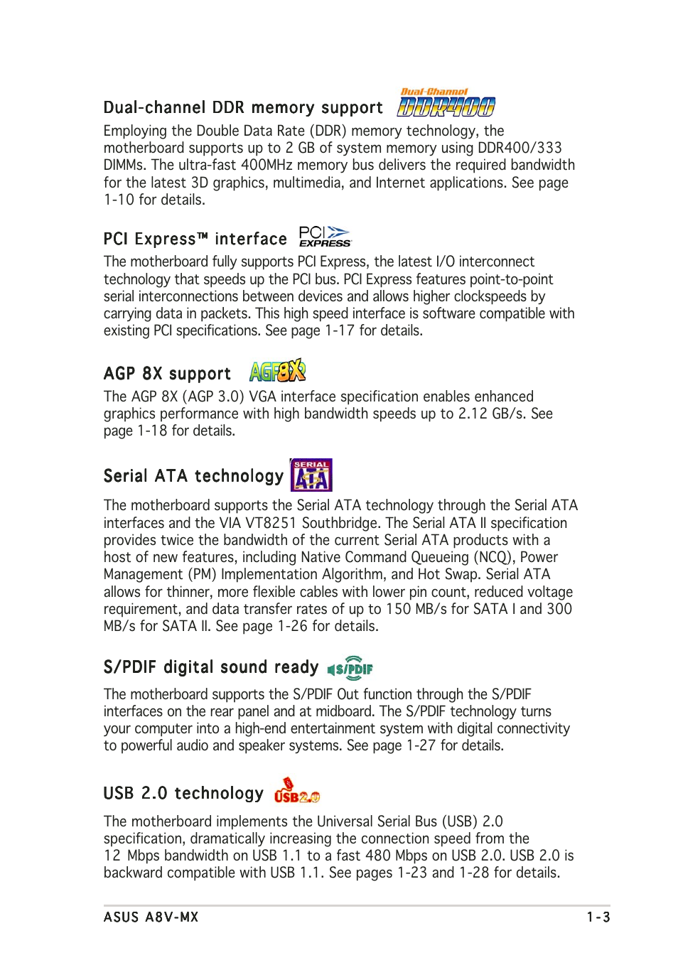 Asus A8V-MX User Manual | Page 13 / 90