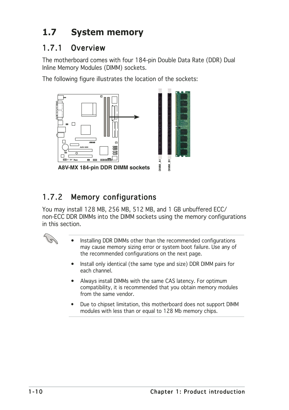 1 overview overview overview overview overview | Asus A8V-MX User Manual | Page 20 / 90