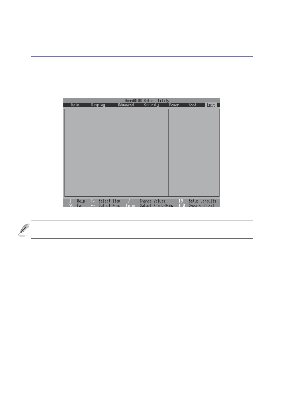 Exit menu, Configuring the bios, Exit saving changes | Exit discarding changes | Asus M2E User Manual | Page 18 / 20